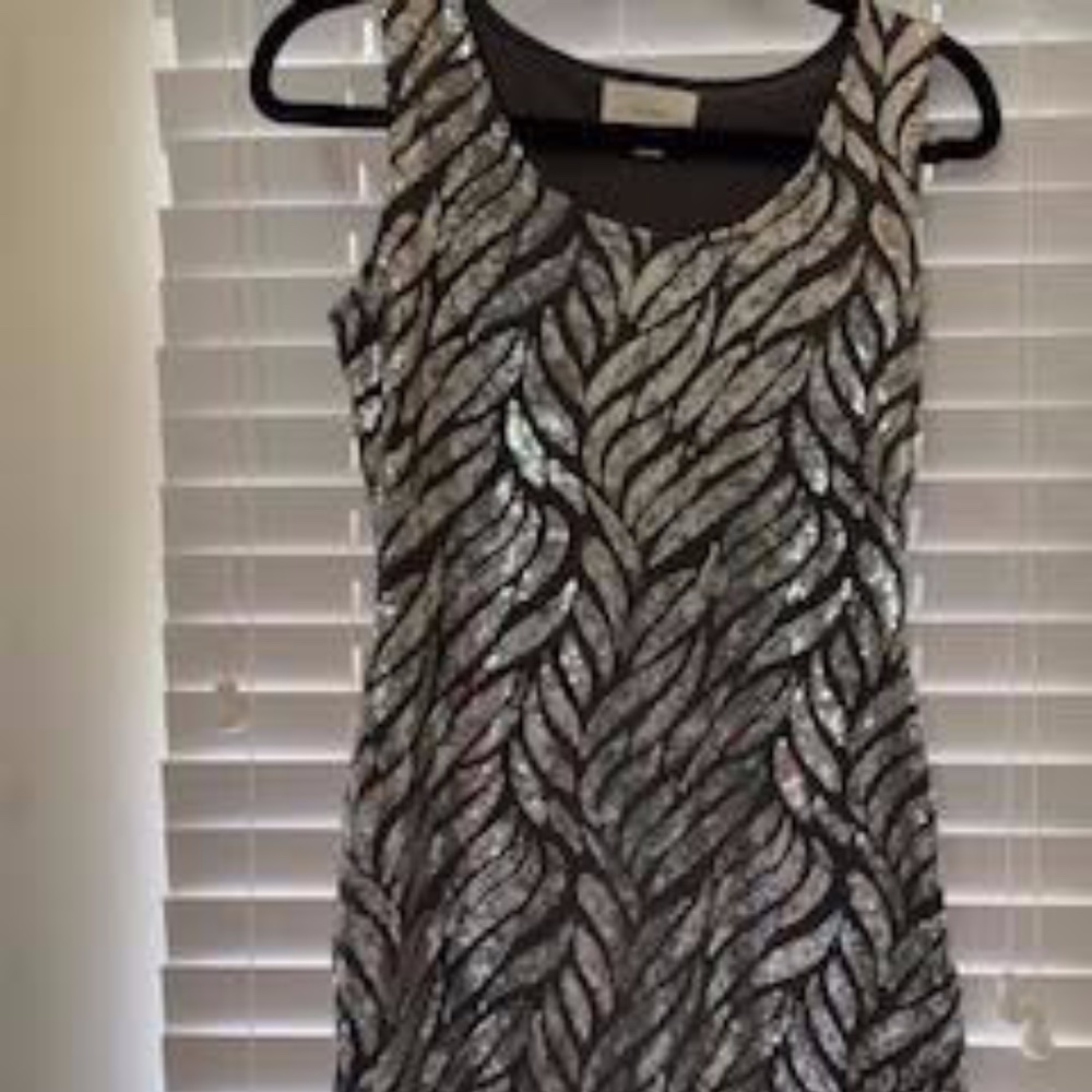 En Creme Sequin Dress